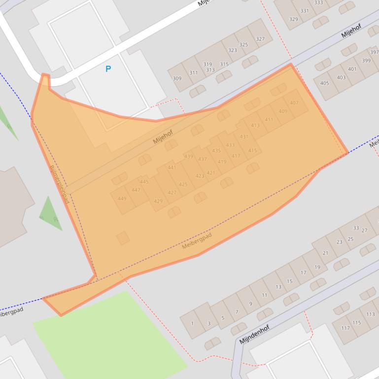 Kaart van postcodegebied 1106HL.