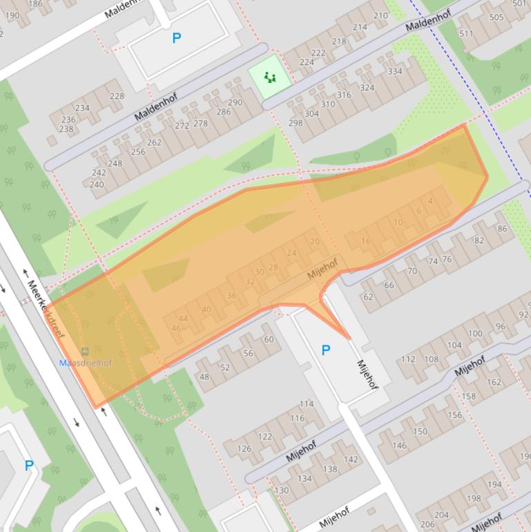 Kaart van postcodegebied 1106HM.