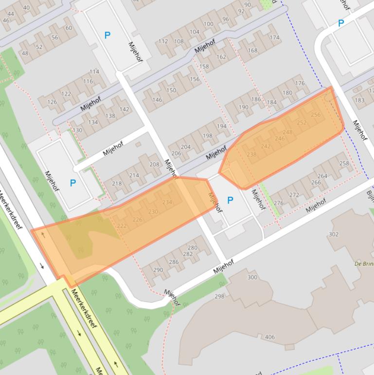 Kaart van postcodegebied 1106HT.