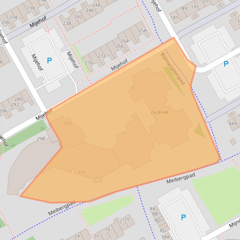 Kaart van postcodegebied 1106HW.