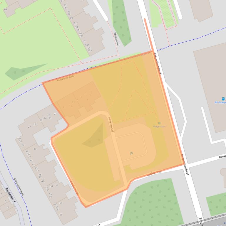 Kaart van postcodegebied 1106HX.