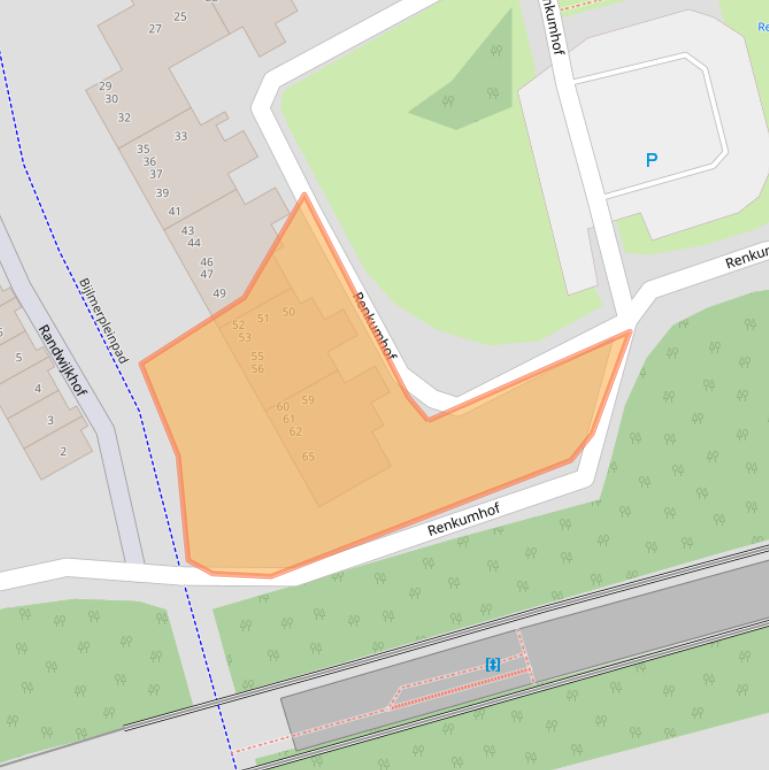 Kaart van postcodegebied 1106JB.