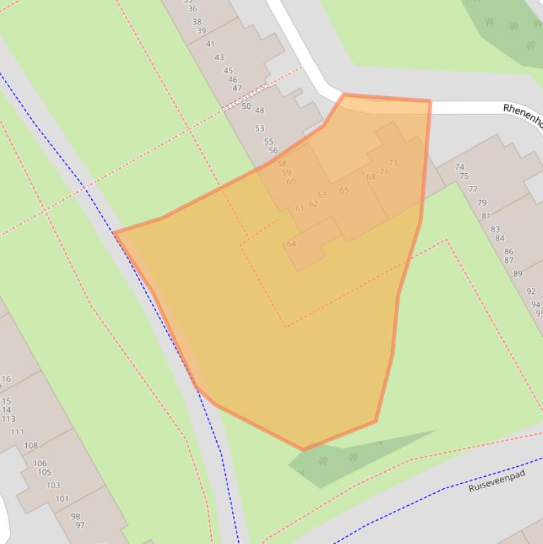 Kaart van postcodegebied 1106JG.