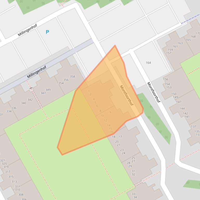 Kaart van postcodegebied 1106JK.