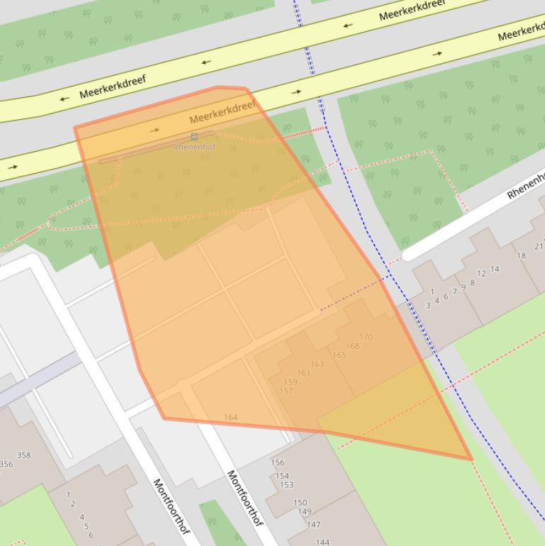 Kaart van postcodegebied 1106JW.