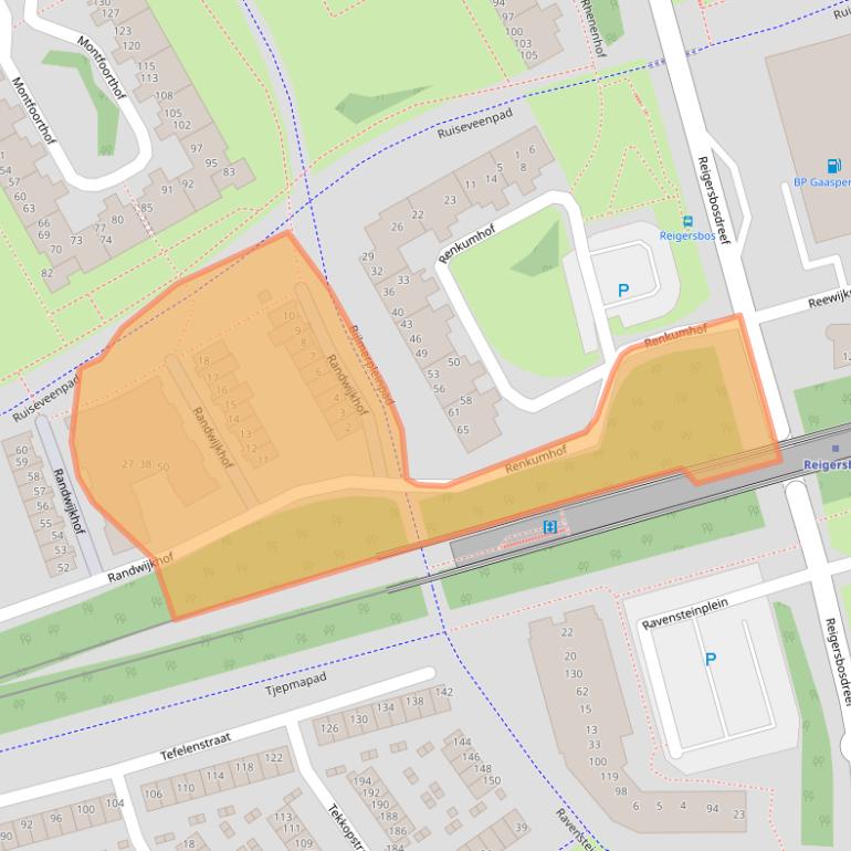 Kaart van postcodegebied 1106JX.