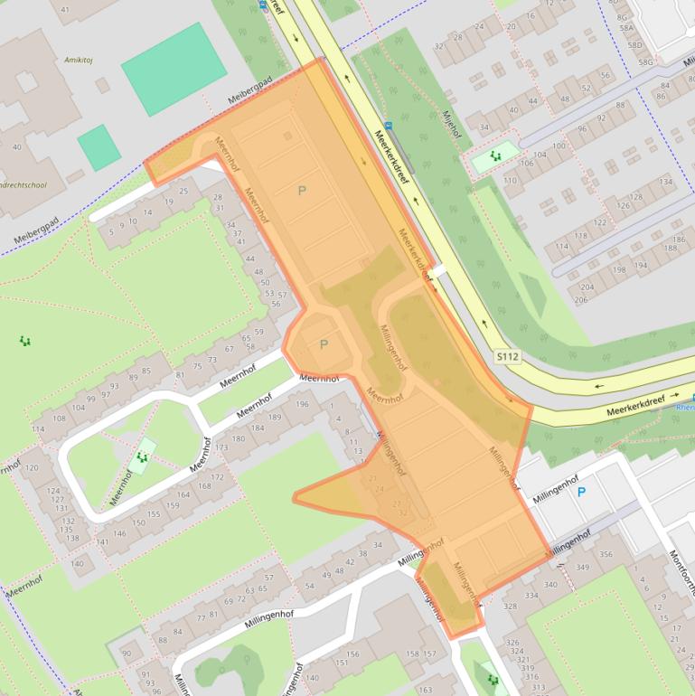 Kaart van postcodegebied 1106KB.