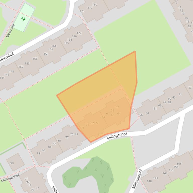 Kaart van postcodegebied 1106KD.