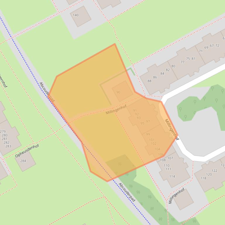 Kaart van postcodegebied 1106KG.