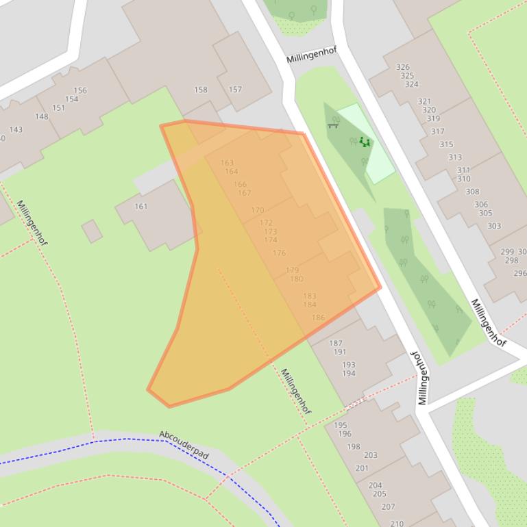 Kaart van postcodegebied 1106KL.