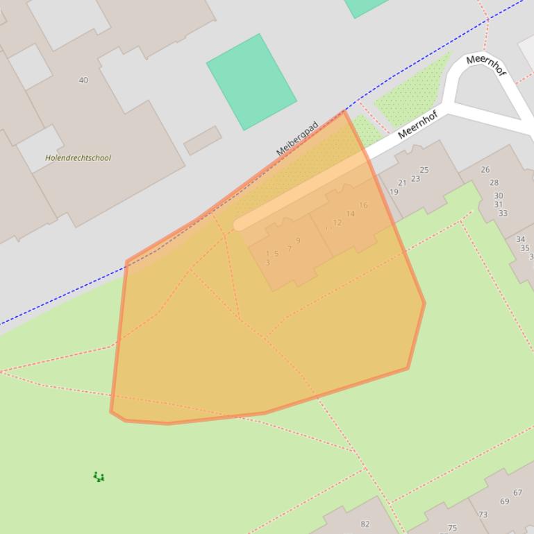 Kaart van postcodegebied 1106KZ.