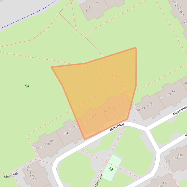 Kaart van postcodegebied 1106LE.