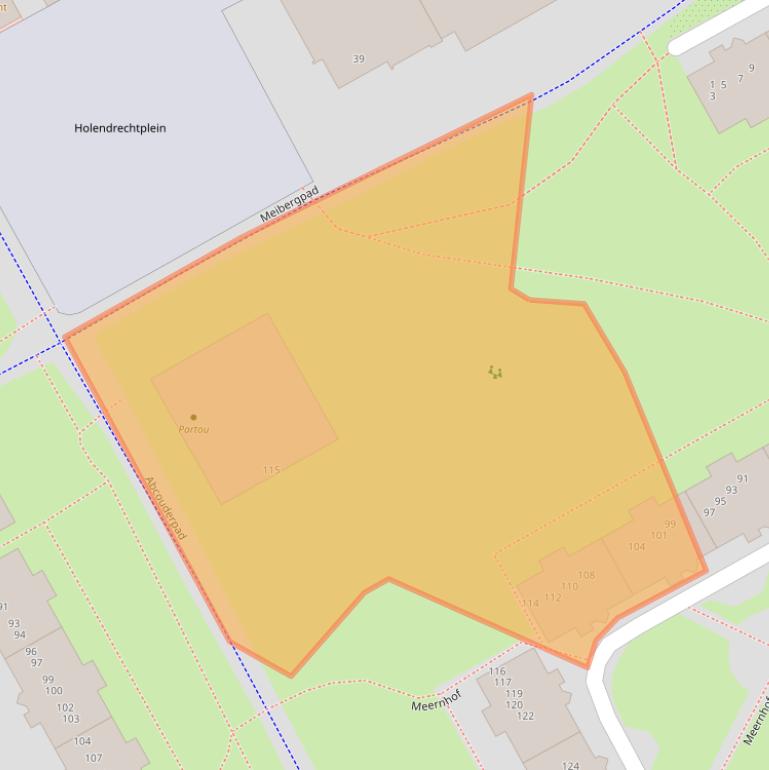 Kaart van postcodegebied 1106LG.