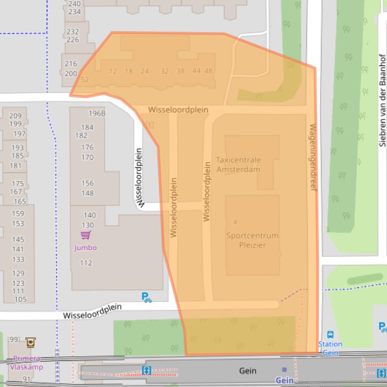 Kaart van postcodegebied 1106MH.