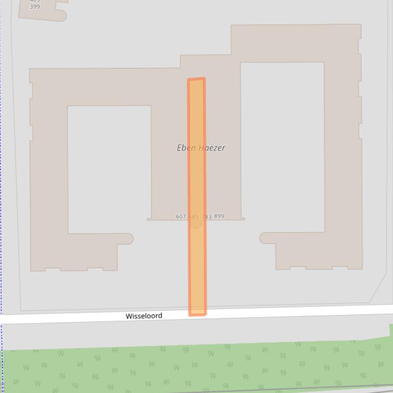 Kaart van postcodegebied 1106MT.