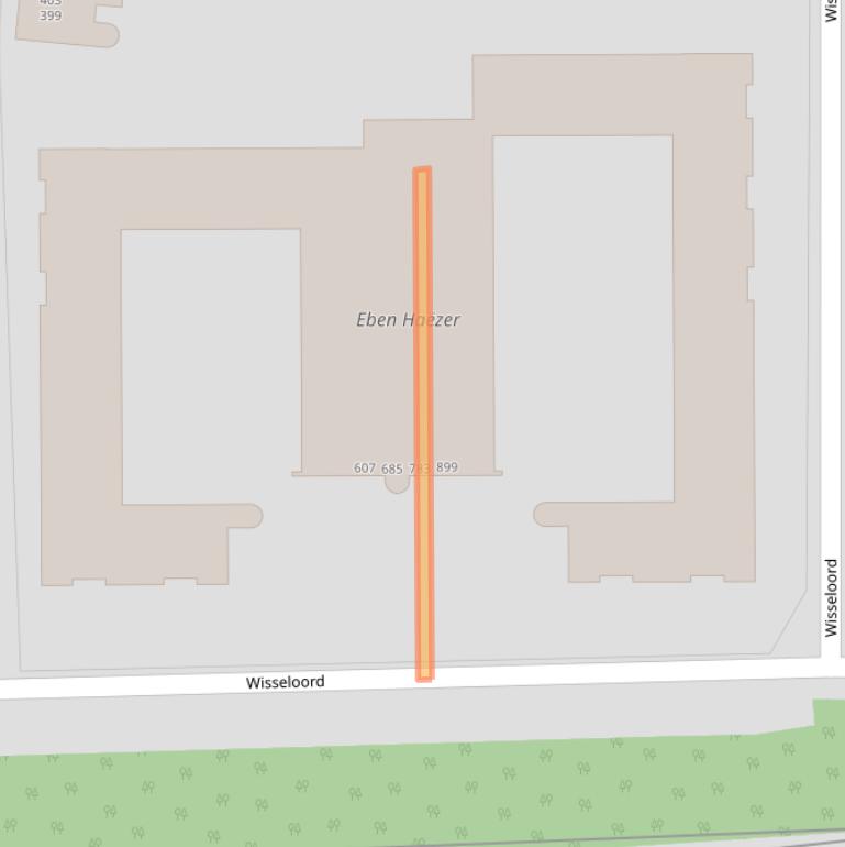 Kaart van postcodegebied 1106MV.