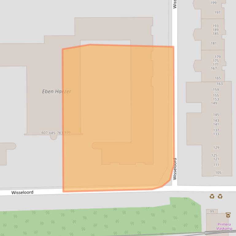 Kaart van postcodegebied 1106MX.