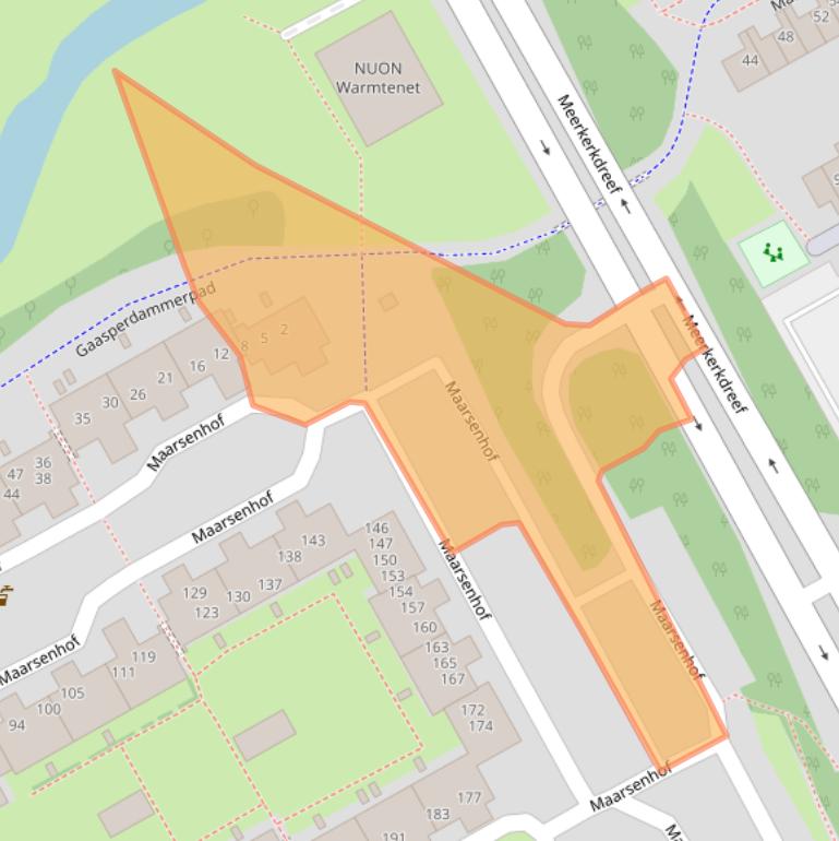 Kaart van postcodegebied 1106NJ.