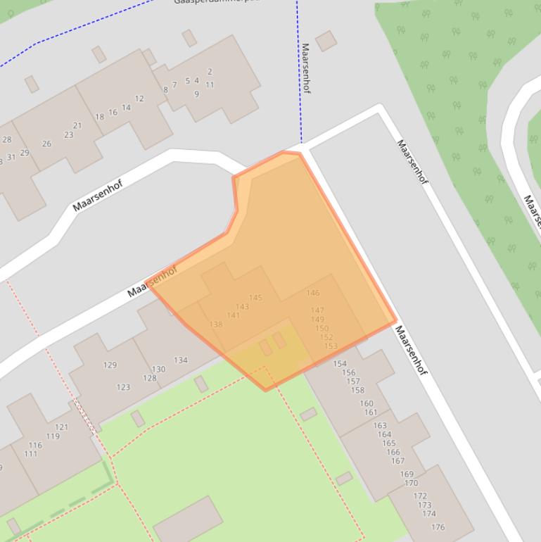 Kaart van postcodegebied 1106NV.