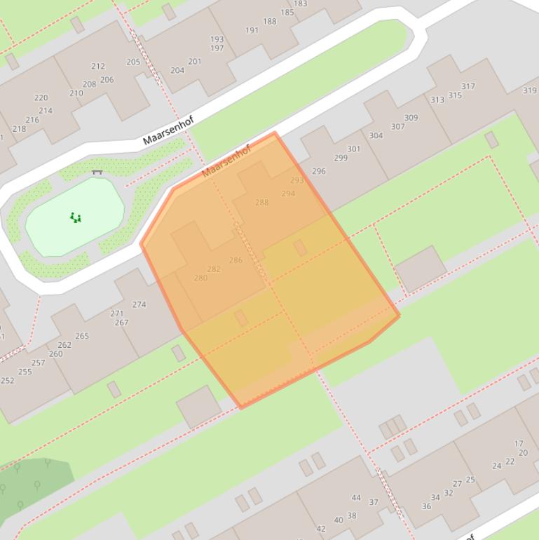 Kaart van postcodegebied 1106PE.