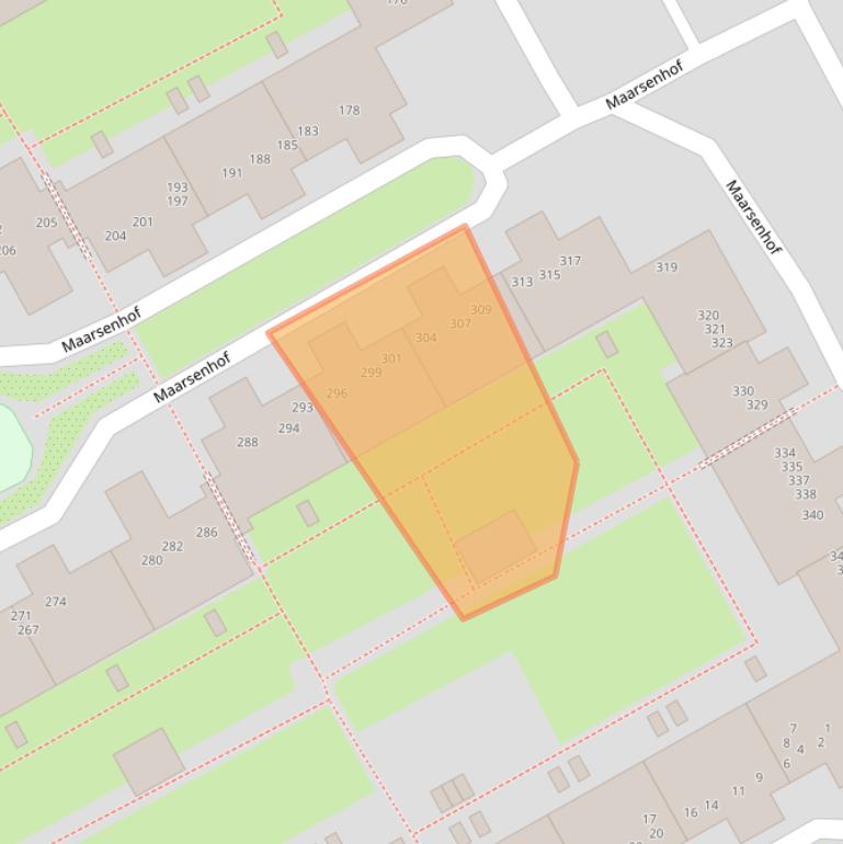 Kaart van postcodegebied 1106PG.