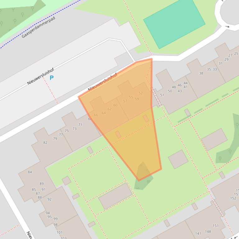 Kaart van postcodegebied 1106PN.