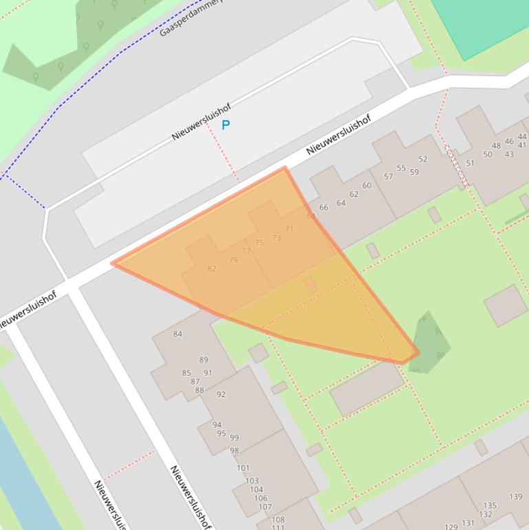 Kaart van postcodegebied 1106PP.