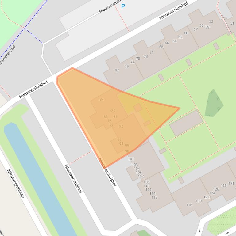 Kaart van postcodegebied 1106PR.