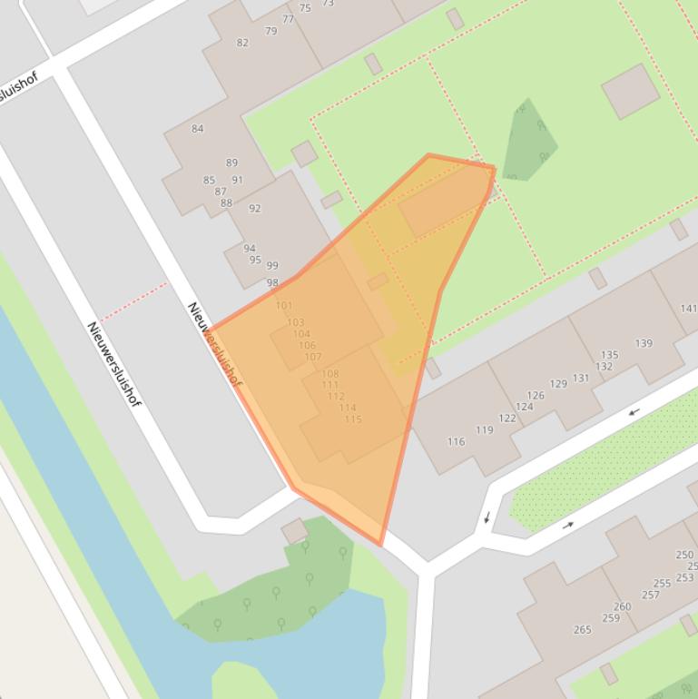 Kaart van postcodegebied 1106PS.