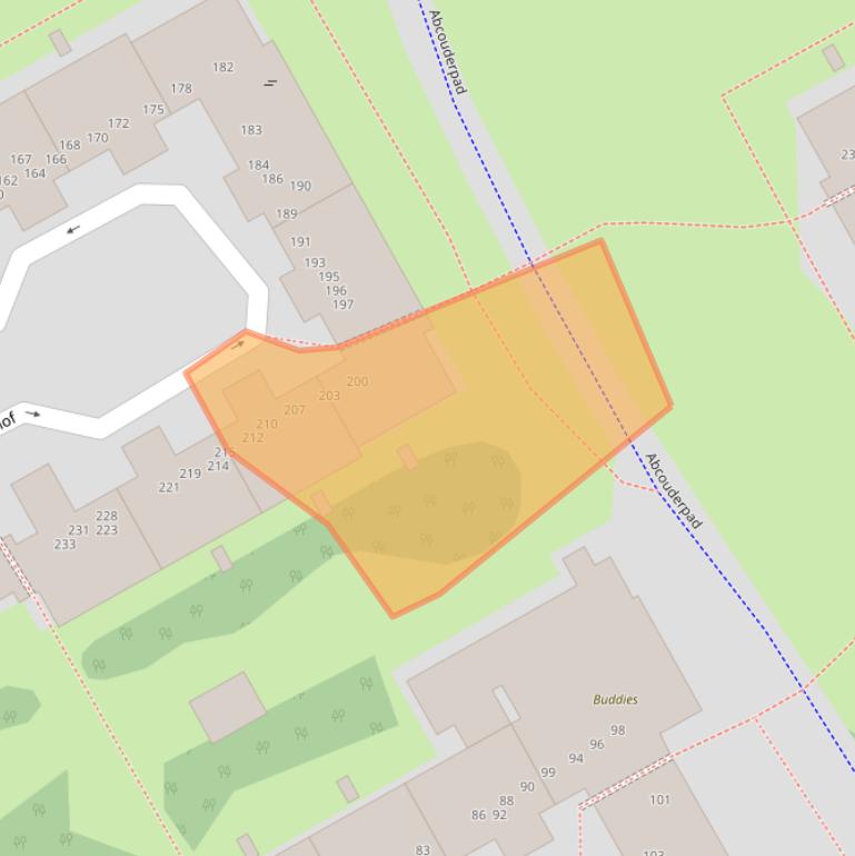 Kaart van postcodegebied 1106RA.