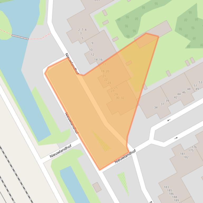 Kaart van postcodegebied 1106RG.