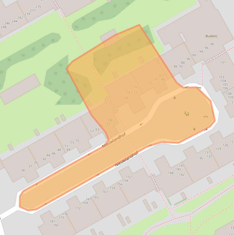 Kaart van postcodegebied 1106RK.
