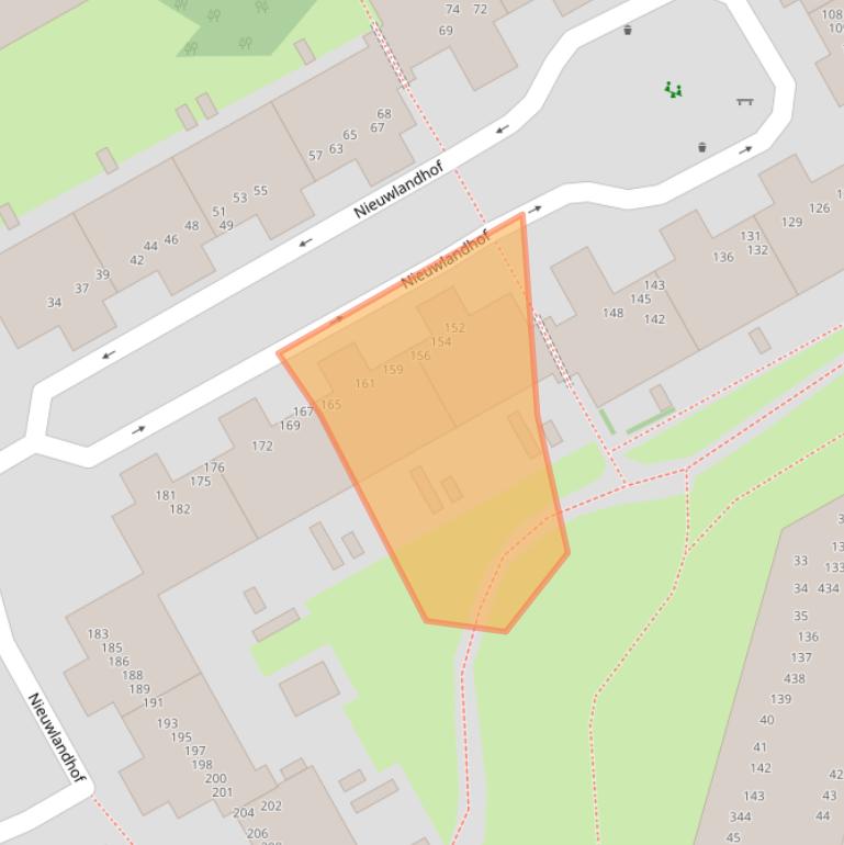 Kaart van postcodegebied 1106RR.