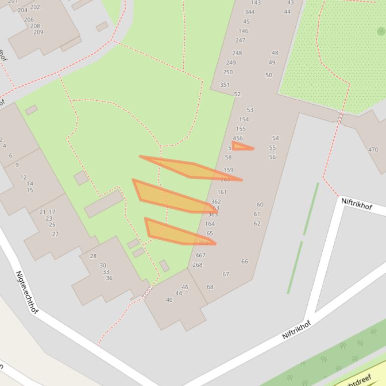 Kaart van postcodegebied 1106SP.