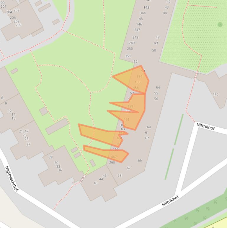 Kaart van postcodegebied 1106SW.