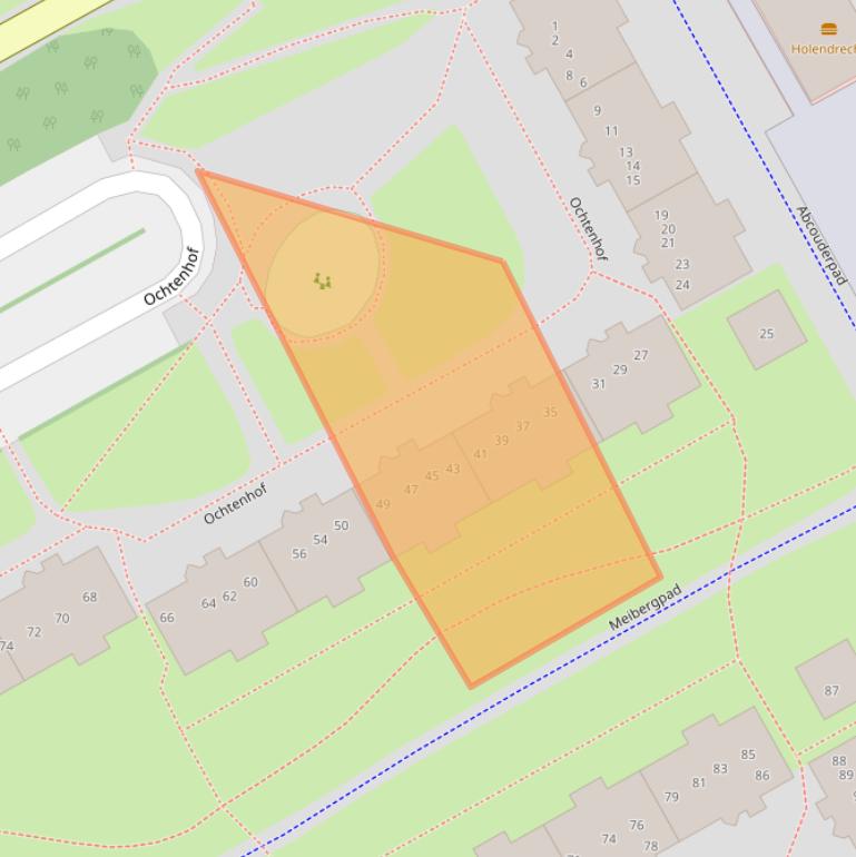 Kaart van postcodegebied 1106TJ.