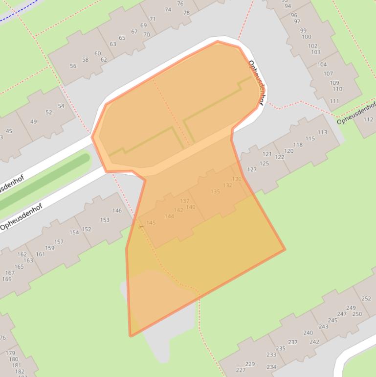 Kaart van postcodegebied 1106TZ.