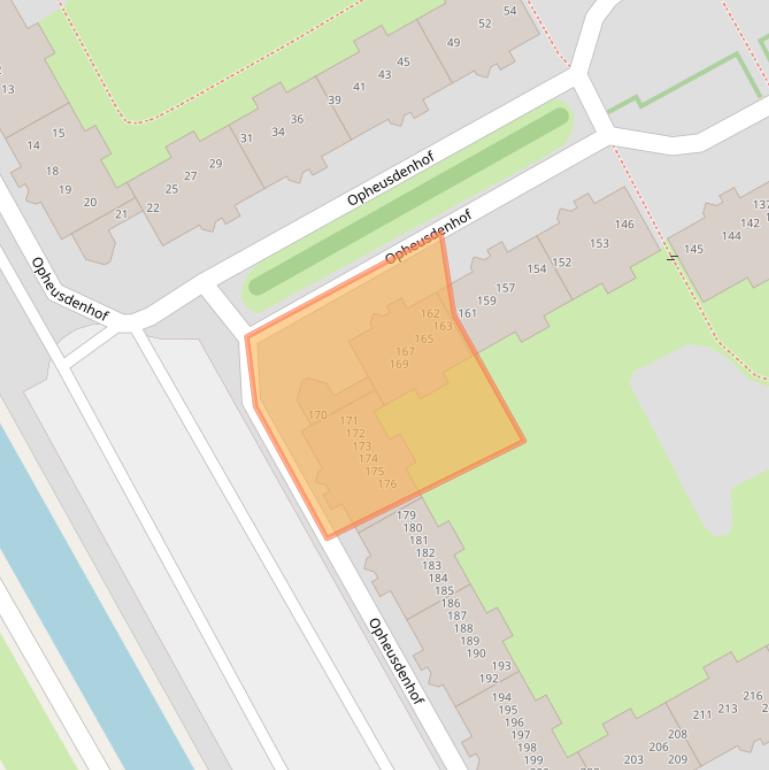 Kaart van postcodegebied 1106VB.