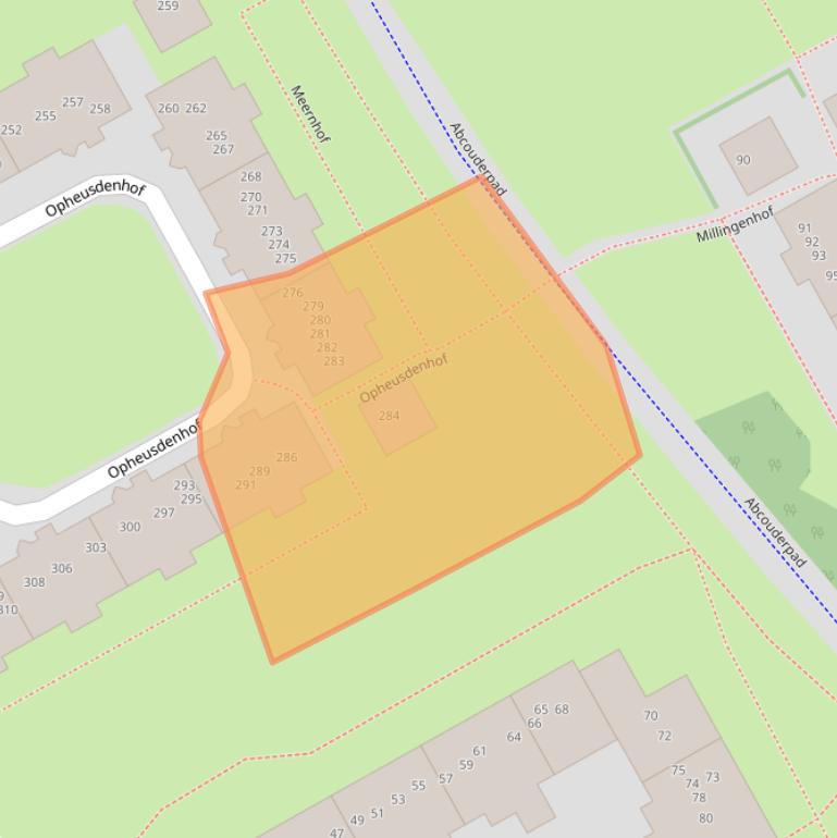 Kaart van postcodegebied 1106VK.