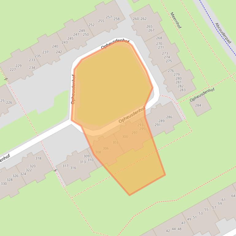 Kaart van postcodegebied 1106VL.