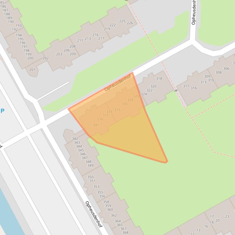 Kaart van postcodegebied 1106VN.