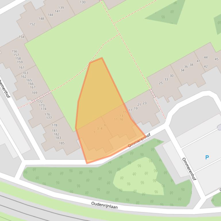 Kaart van postcodegebied 1106XH.