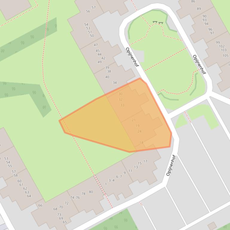 Kaart van postcodegebied 1106XP.