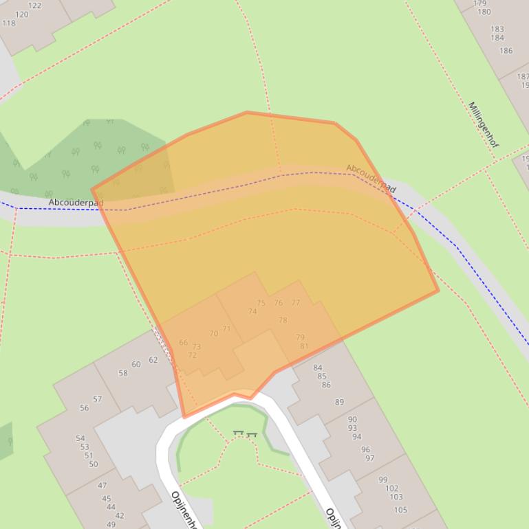 Kaart van postcodegebied 1106XT.