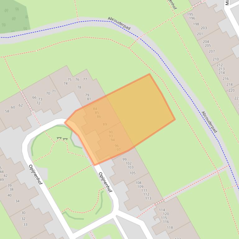 Kaart van postcodegebied 1106XV.