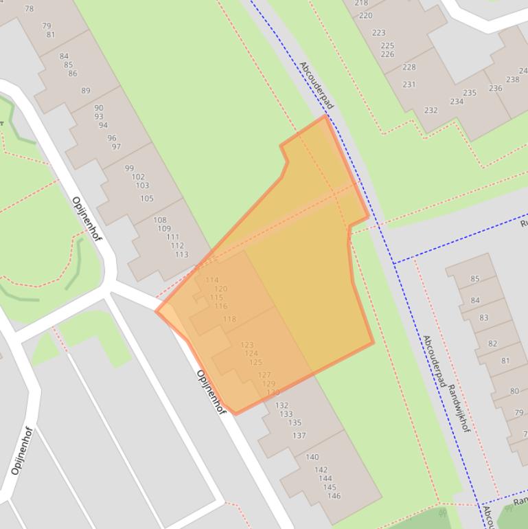 Kaart van postcodegebied 1106XX.