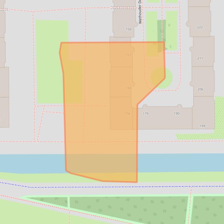 Kaart van postcodegebied 1107AJ.