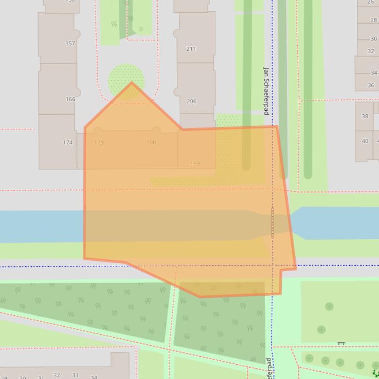 Kaart van postcodegebied 1107AK.