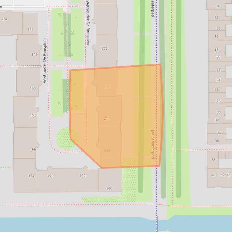 Kaart van postcodegebied 1107AL.