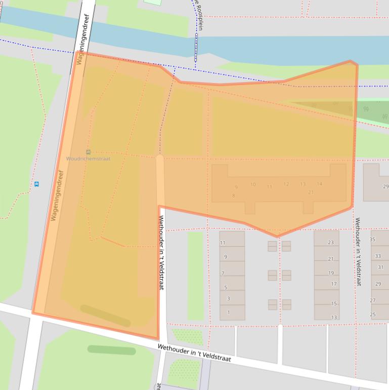 Kaart van postcodegebied 1107AN.